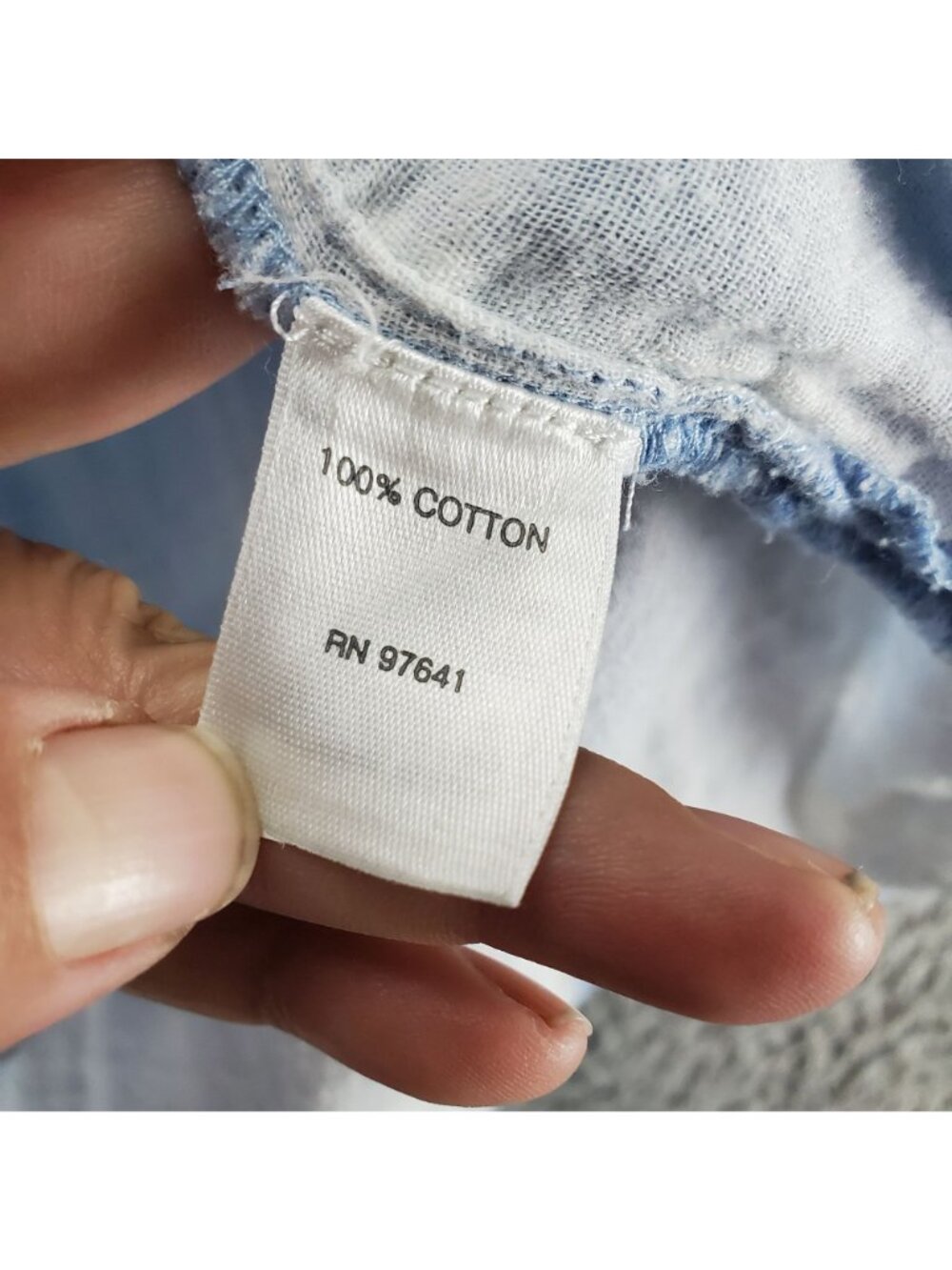 J. Jill Top Womens Small Blue Plaid Cotton Long Sleeve Button Up - Picture 3 of 10